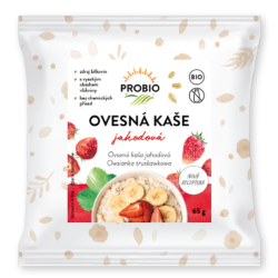 Kaše ovesná jahodová jednoporcová 65 g BIO PROBIO