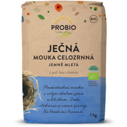 Mouka ječná celozrnná jemně mletá 1 kg BIO PROBIO